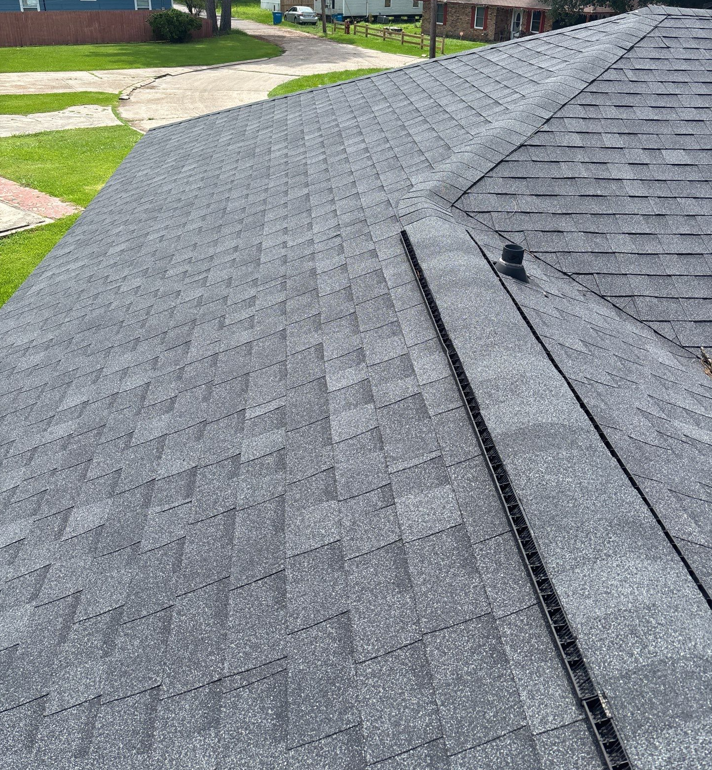 New roof with upgraded ridge vent
