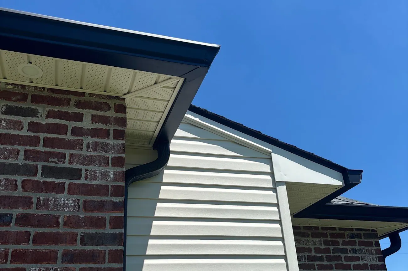 New gutters installed