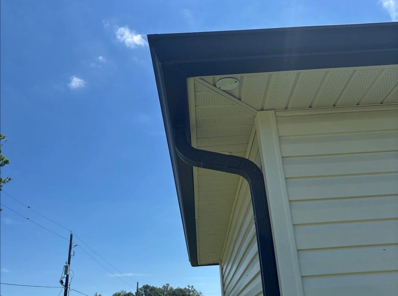 End of a new gutter system install