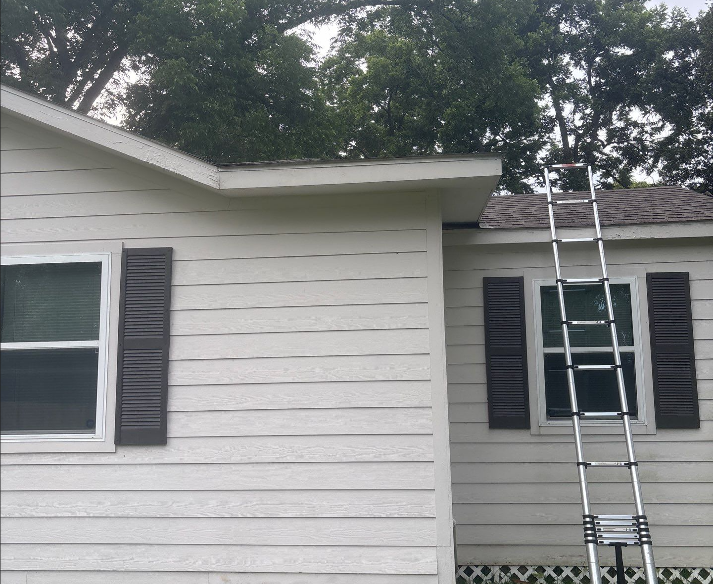 Siding installation in finished up