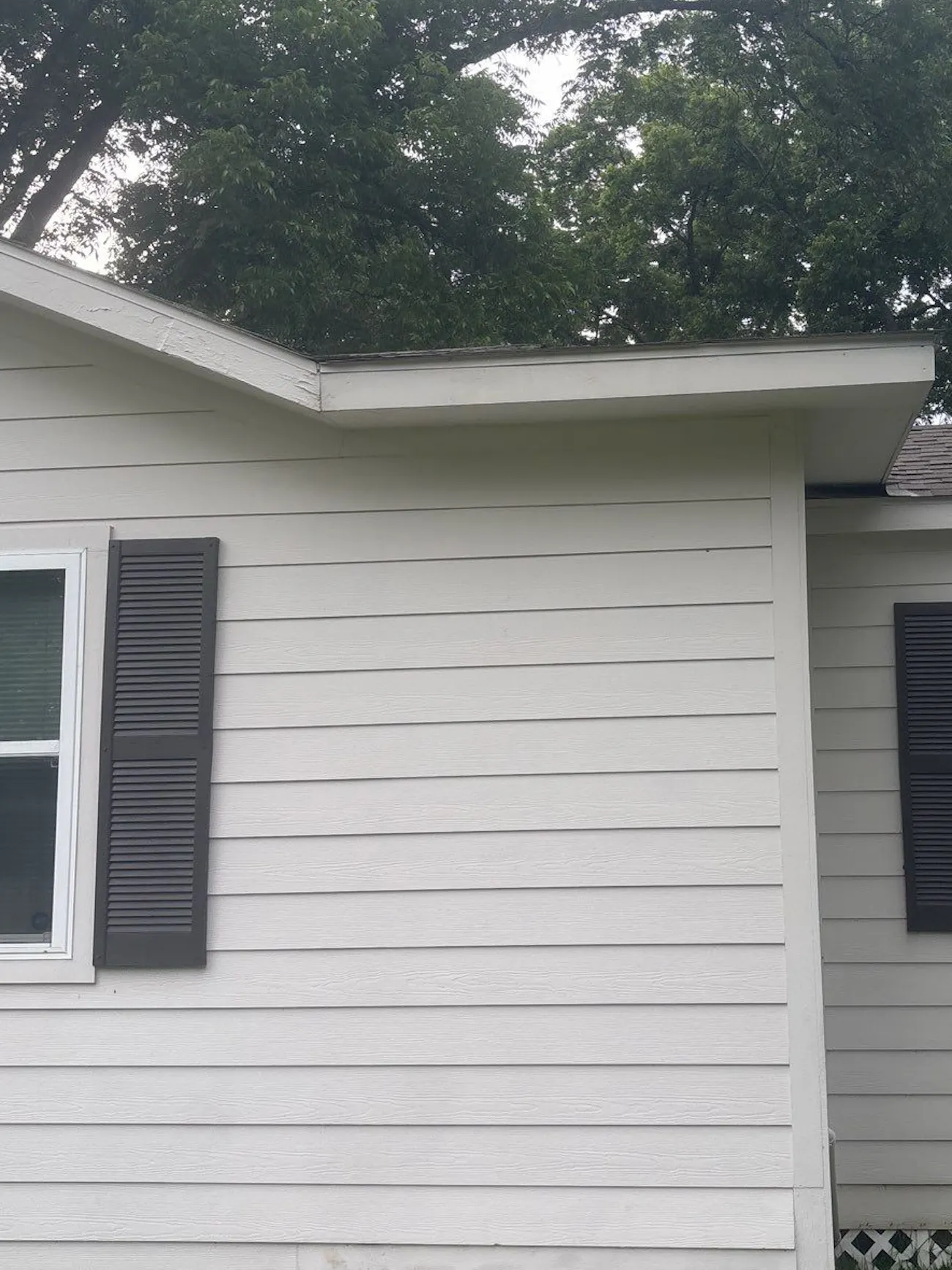Siding installation in finished up