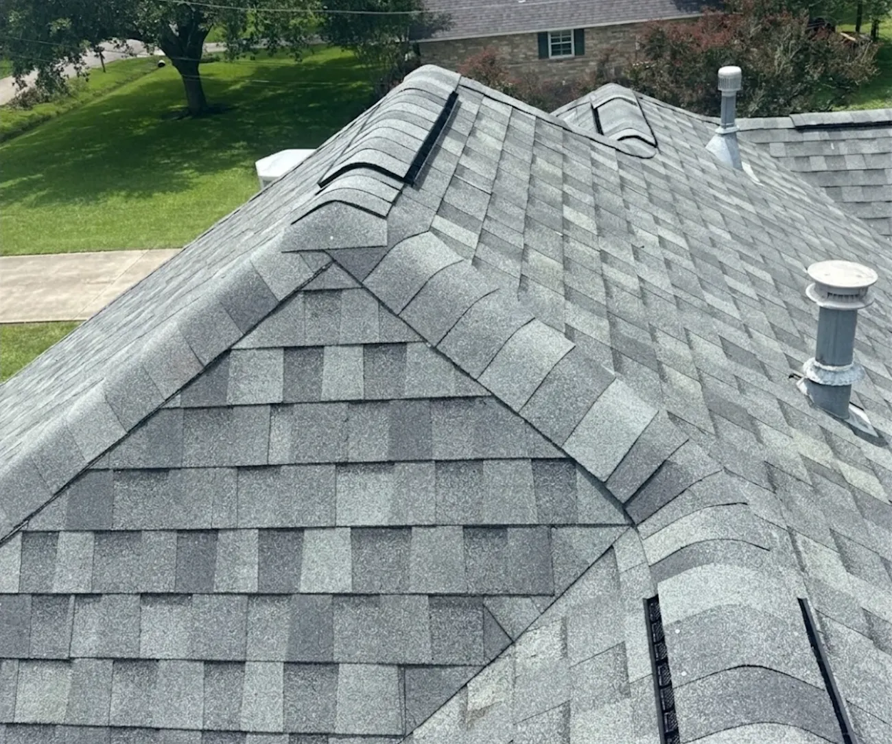 Roof peak finished in Nampa Idaho