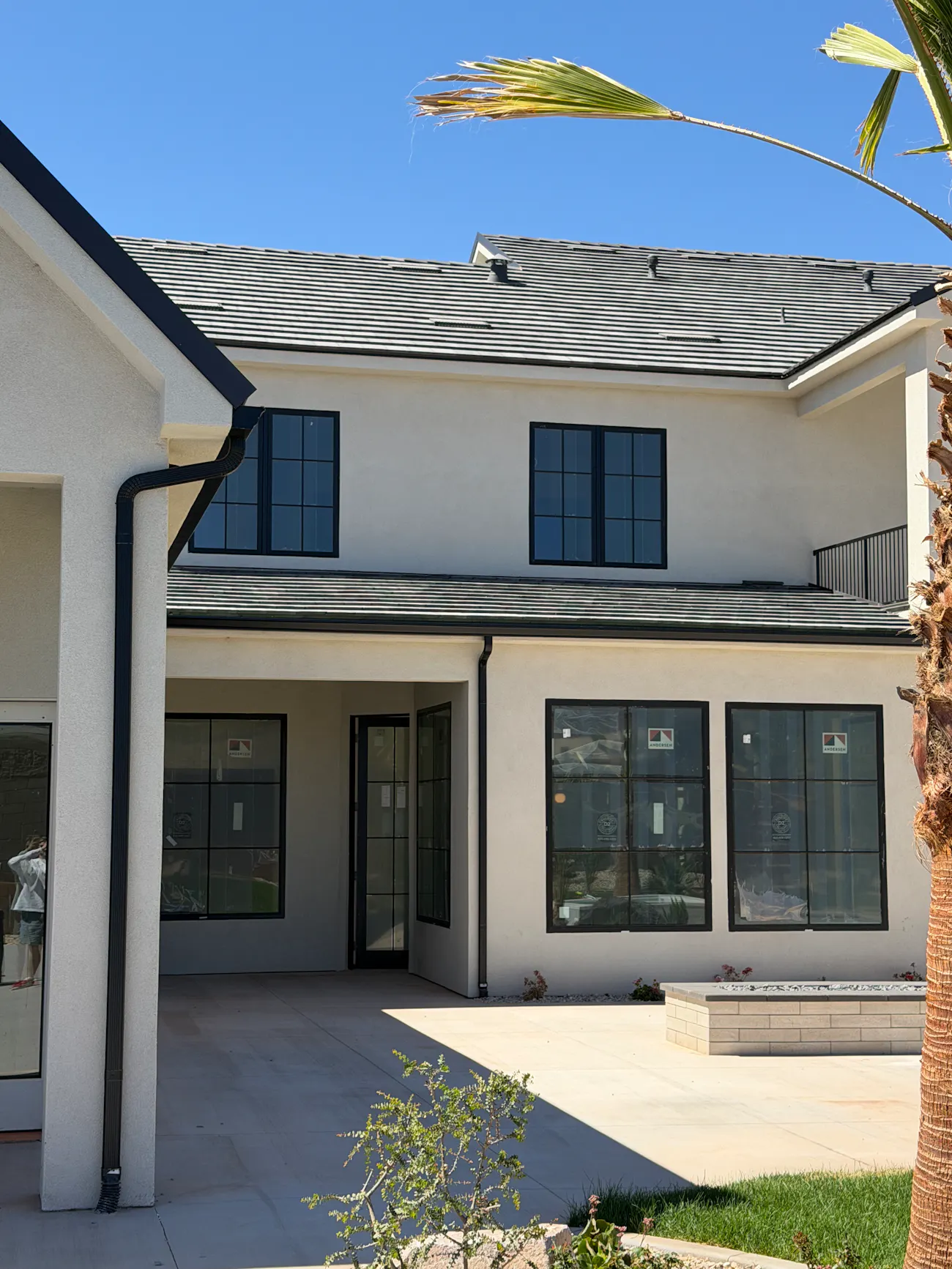 New gutters on home