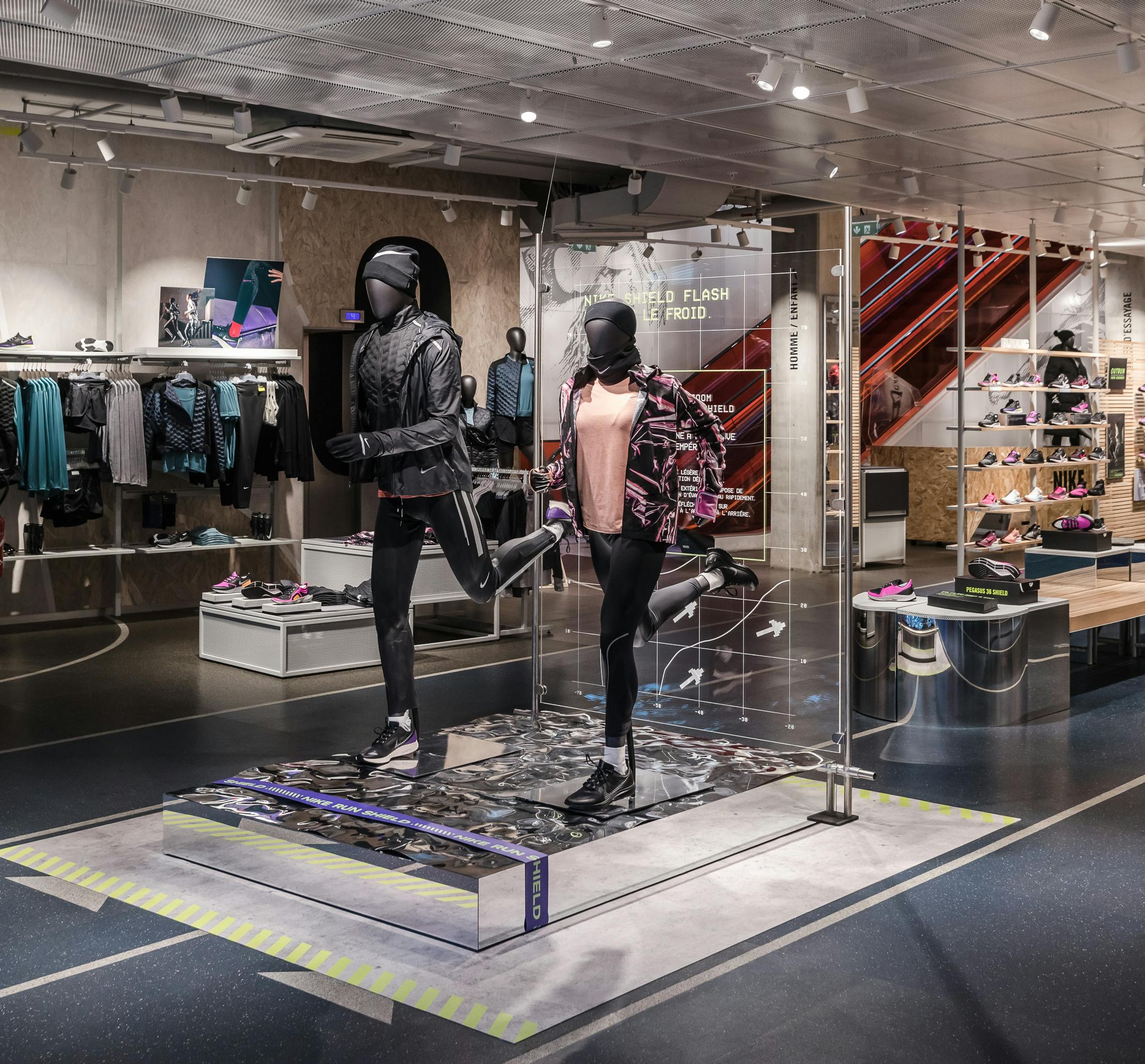 Nike retail design France 