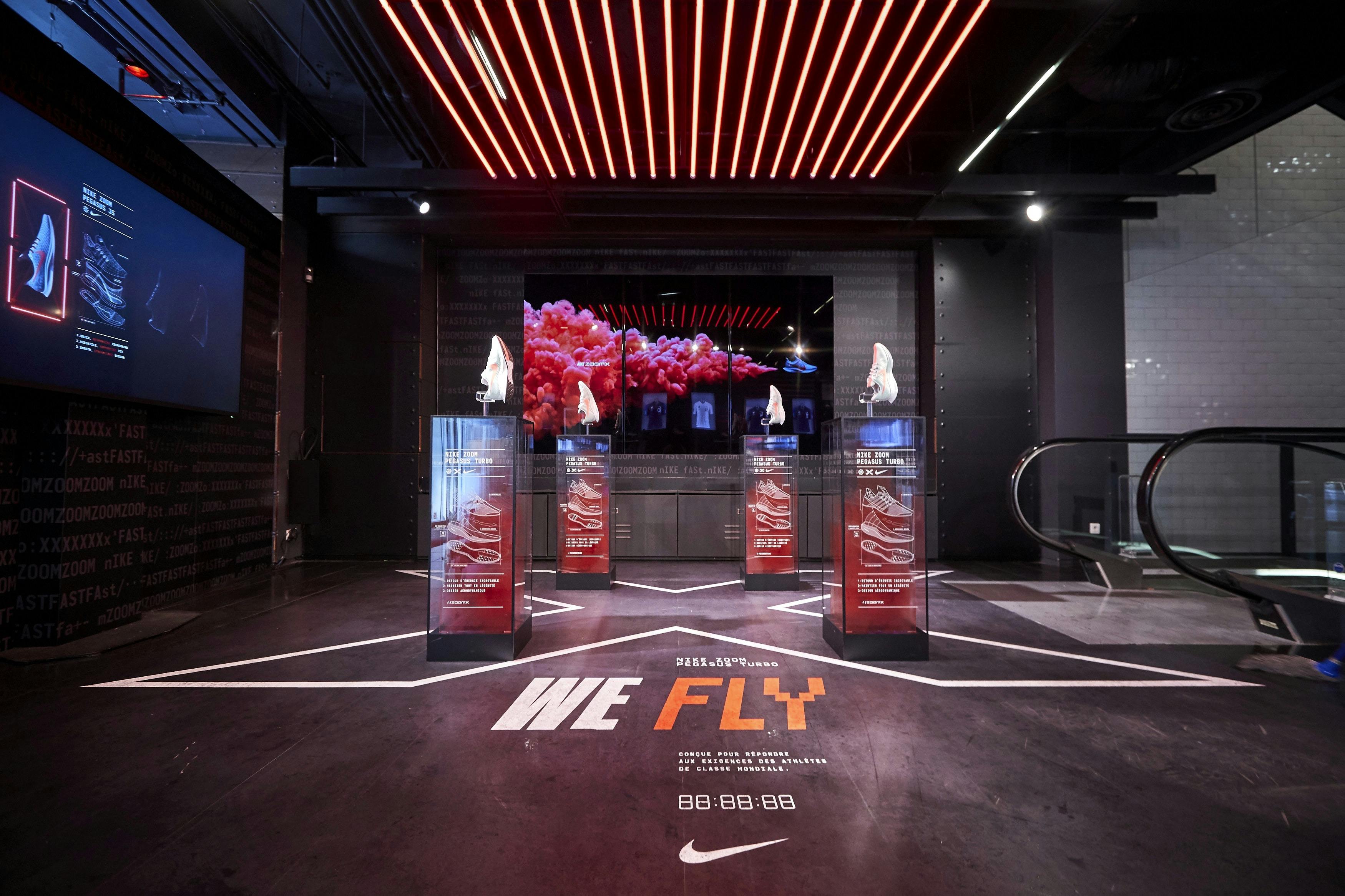 Nike retail design WE FLY