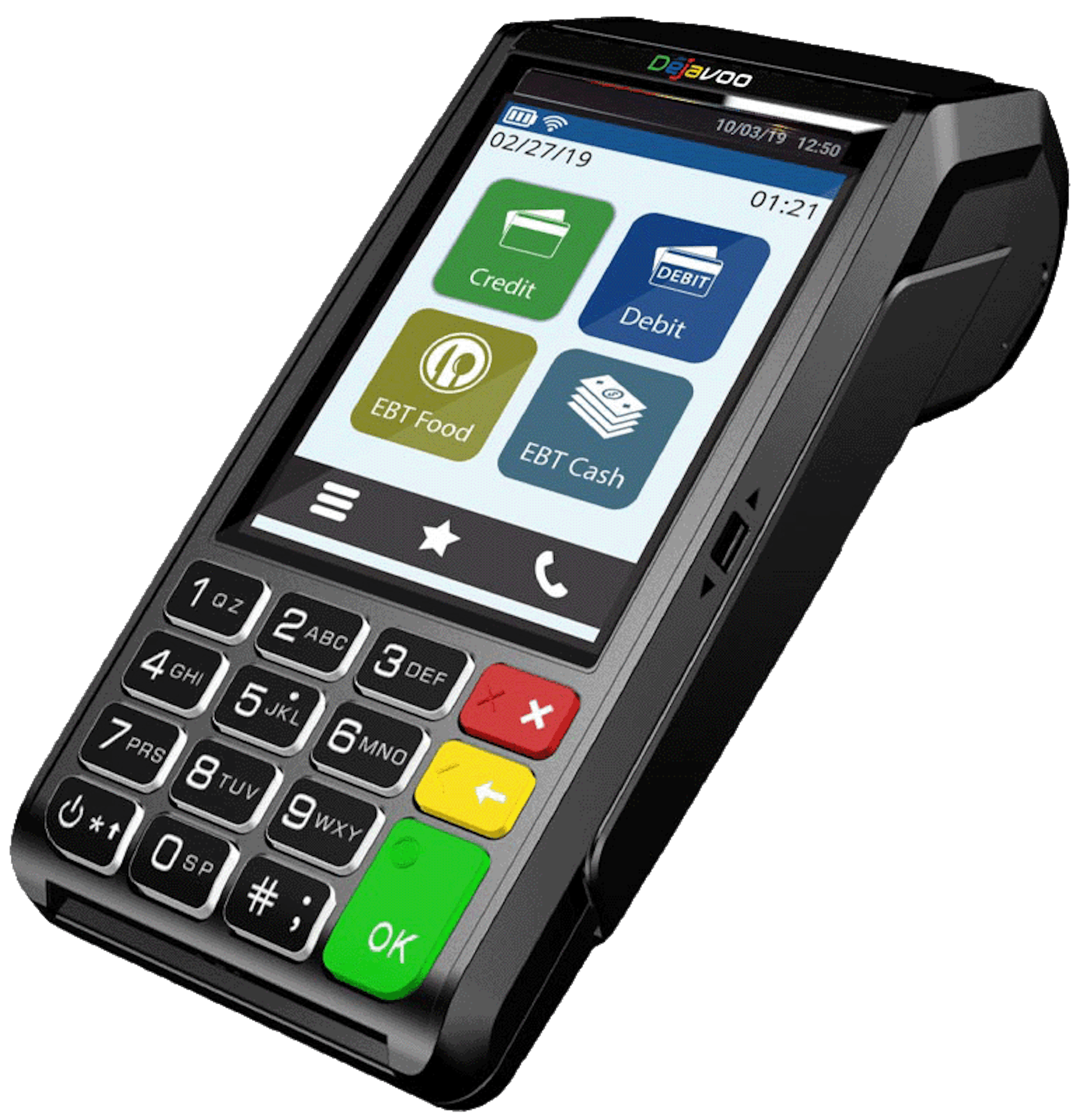 Dejavoo wireless terminal for healthcare services