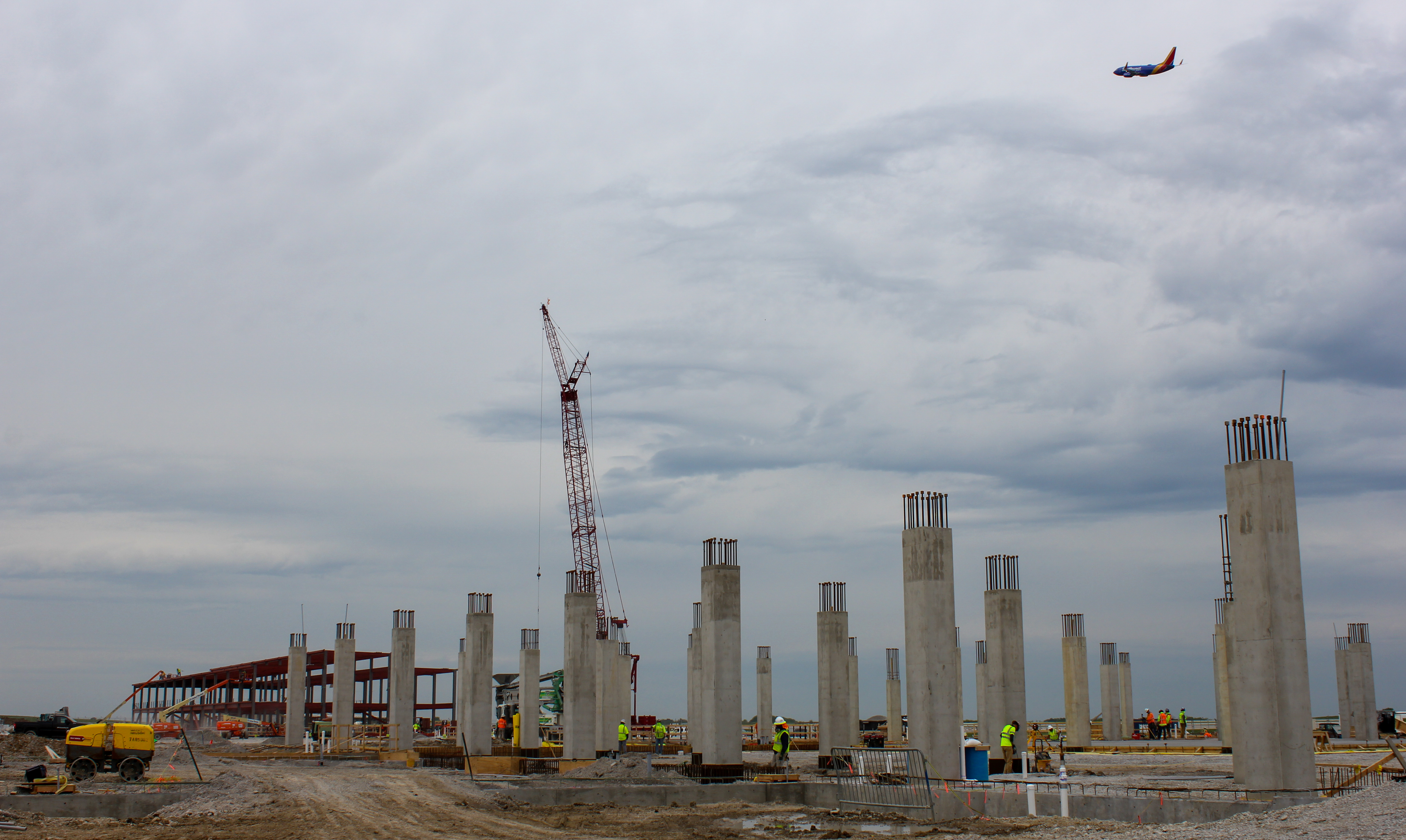 Work on Concourse B continues