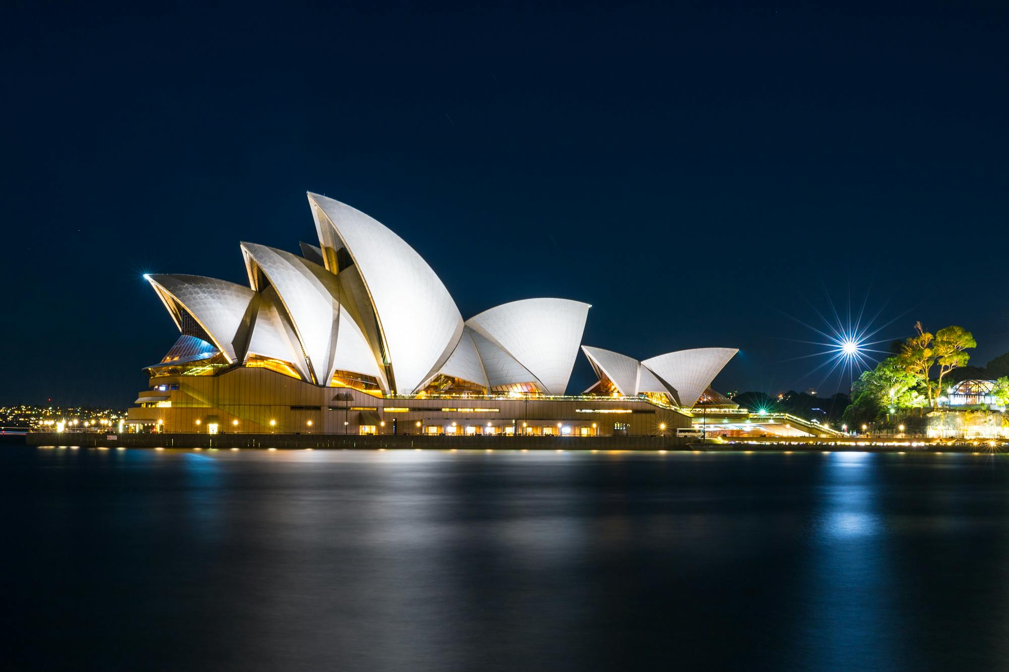 Sydney Opera House, Australien, bei Nacht
