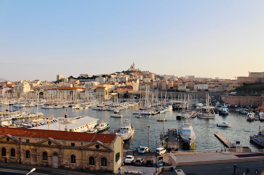 Blick auf Marseille, Frankreich