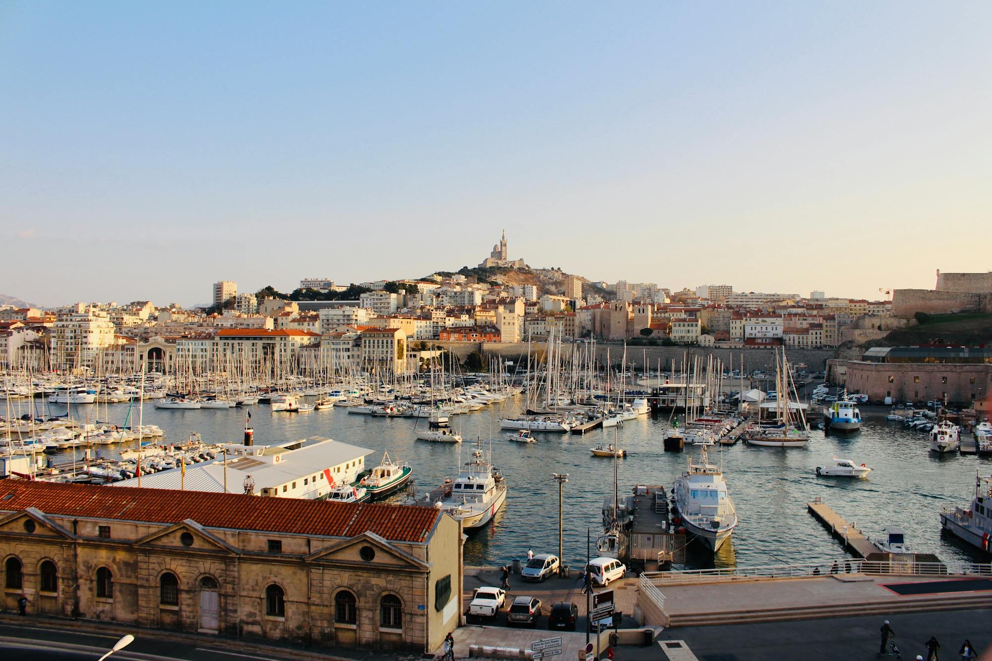 Blick auf Marseille, Frankreich