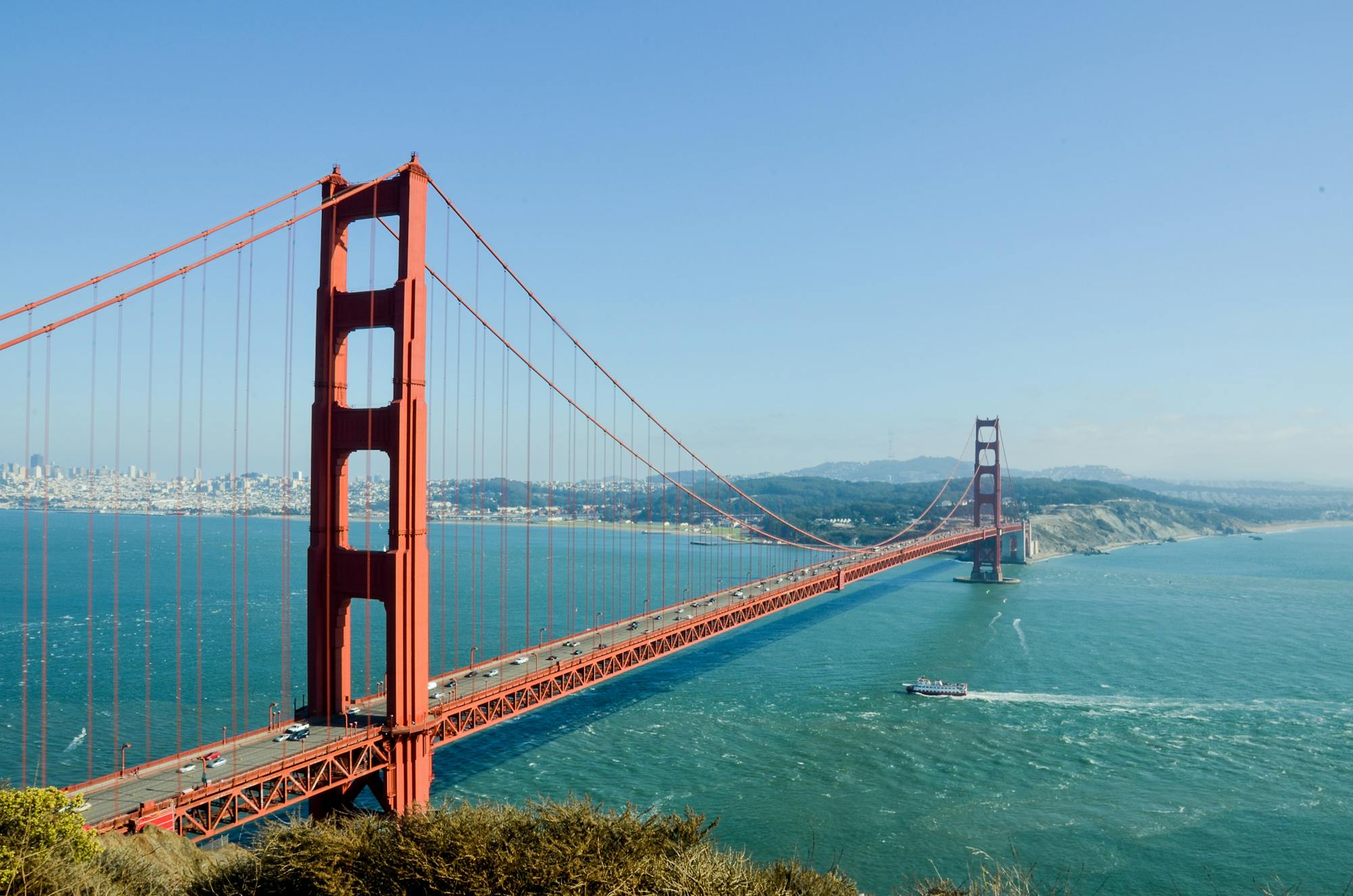 Die Golden Gate Bridge in San Francisco 