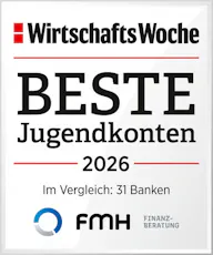 Siegel Beste Jugendkonten 2026 WirtschaftsWoche