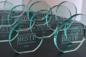 Glas Pokale Deutschlands BESTE Hausbanken 2026