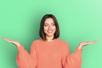 Frau ist unentschlossen