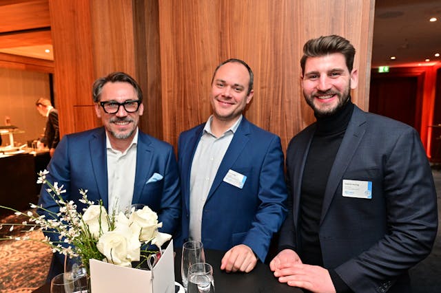 Robert Giesinger, Marco During und Dominik Reinig (HW Baufi Finanzgruppe)