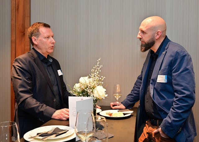 Lars Schröter (LOANCOS GmbH) und Stefan Siebelmann (synatix)