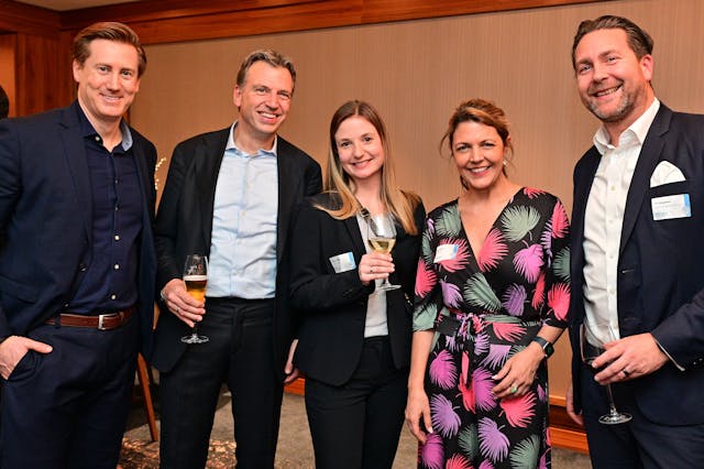 Dr. Sebastian Röhl (DVAG Vermögensberatung), Katrin Siegert und Mara Batato (Interhyp AG), Eric Bergmann (DVAG Vermögensberatung)