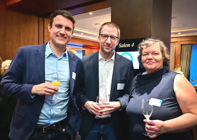 Matthias Siepmann und Kai Kempers (NRW.Bank), Dajana Gillmaier (FMH)