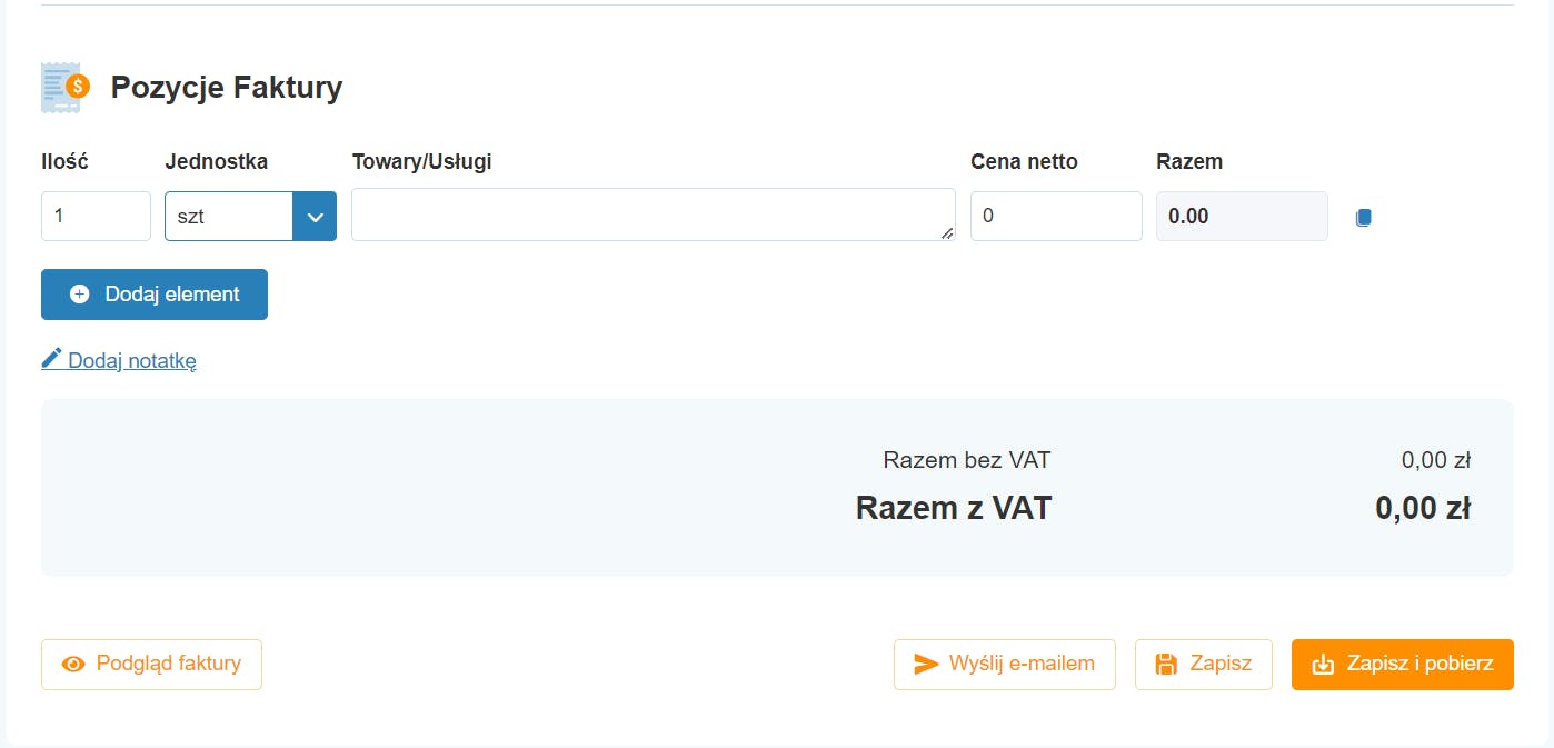 OnlineFakturowanie.pl oferuje swoim użytkownikom dużą liczbę funkcji.