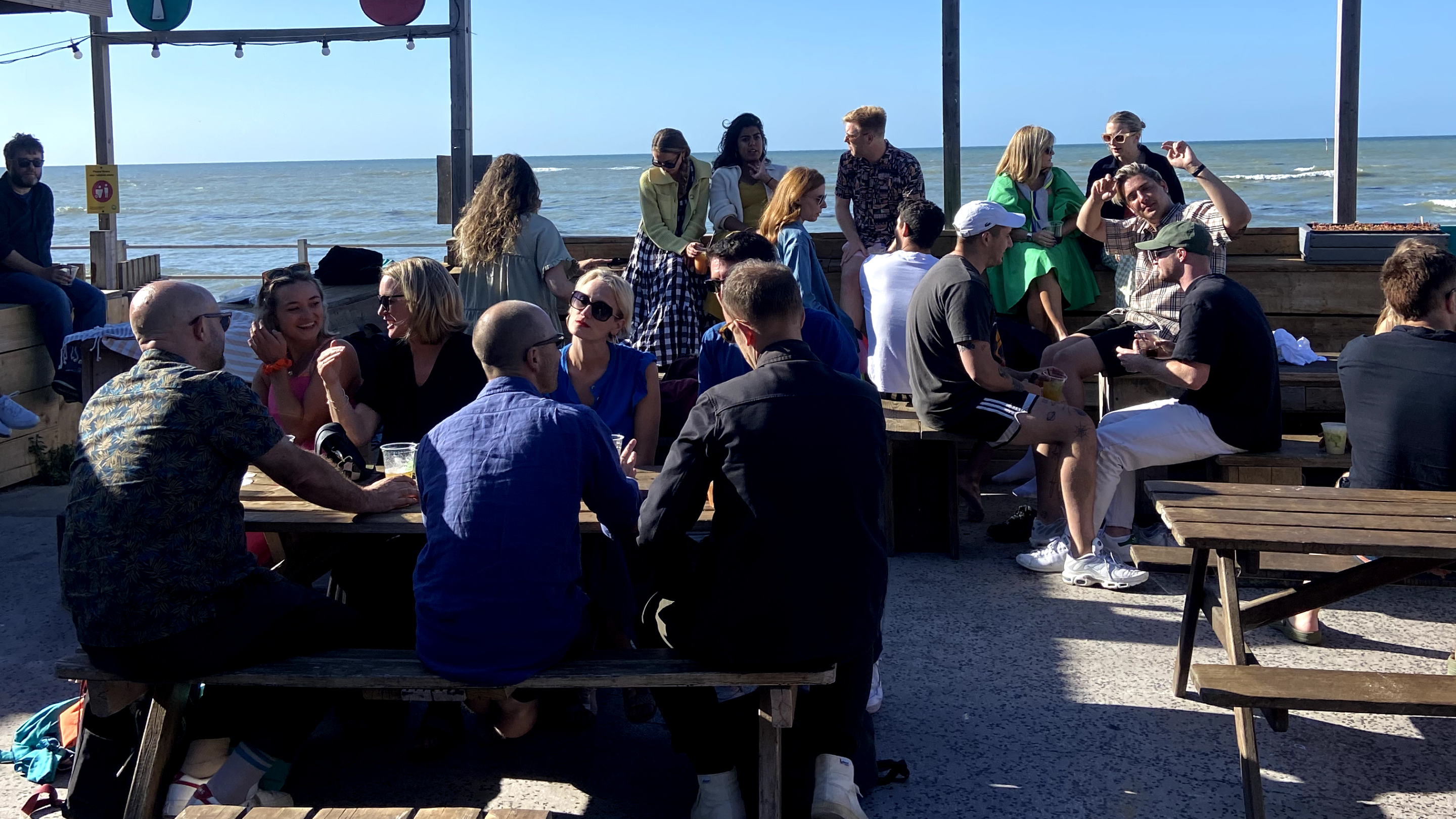 Fold7 employees outside