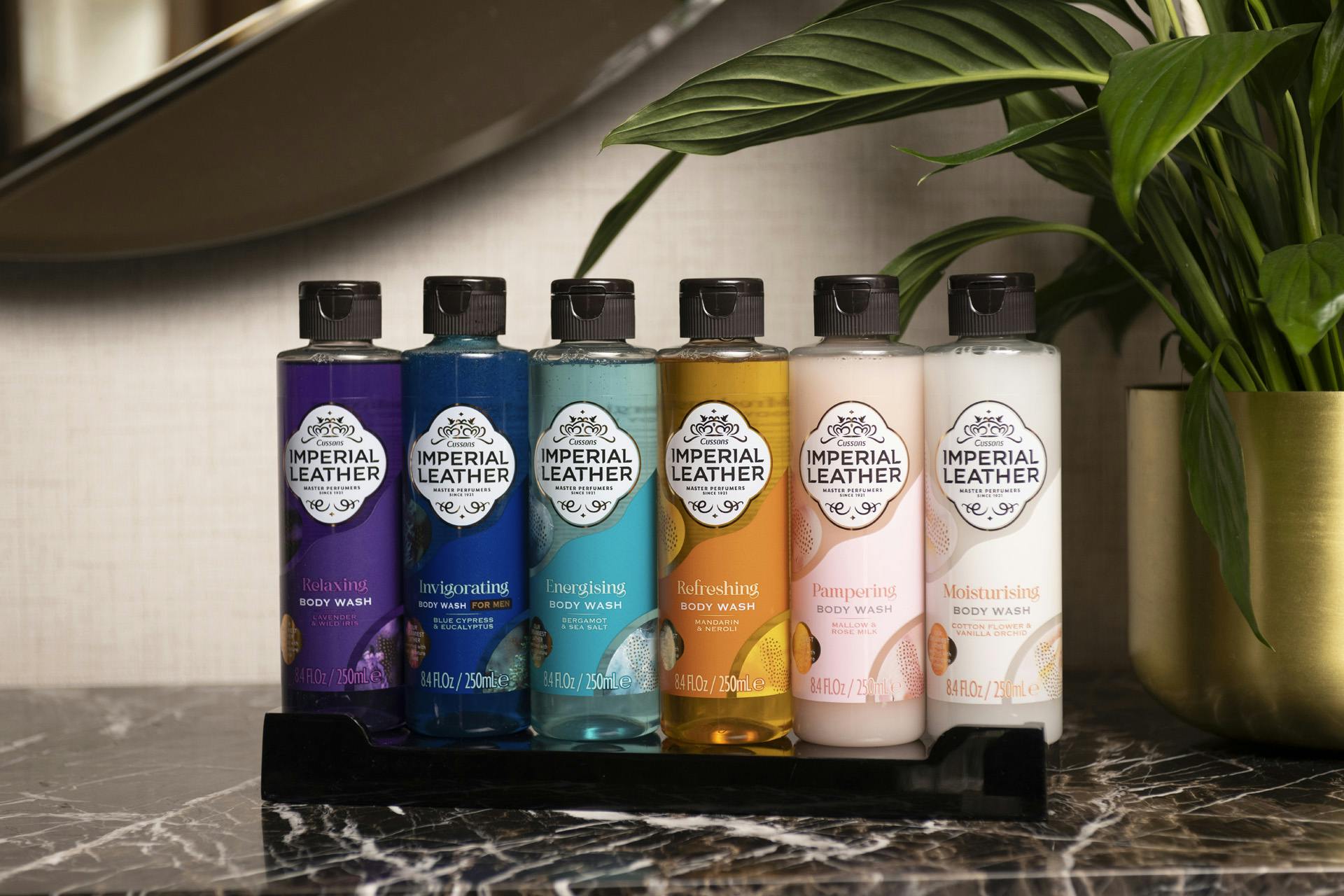 Bottles of Imperial Leather body wash 
