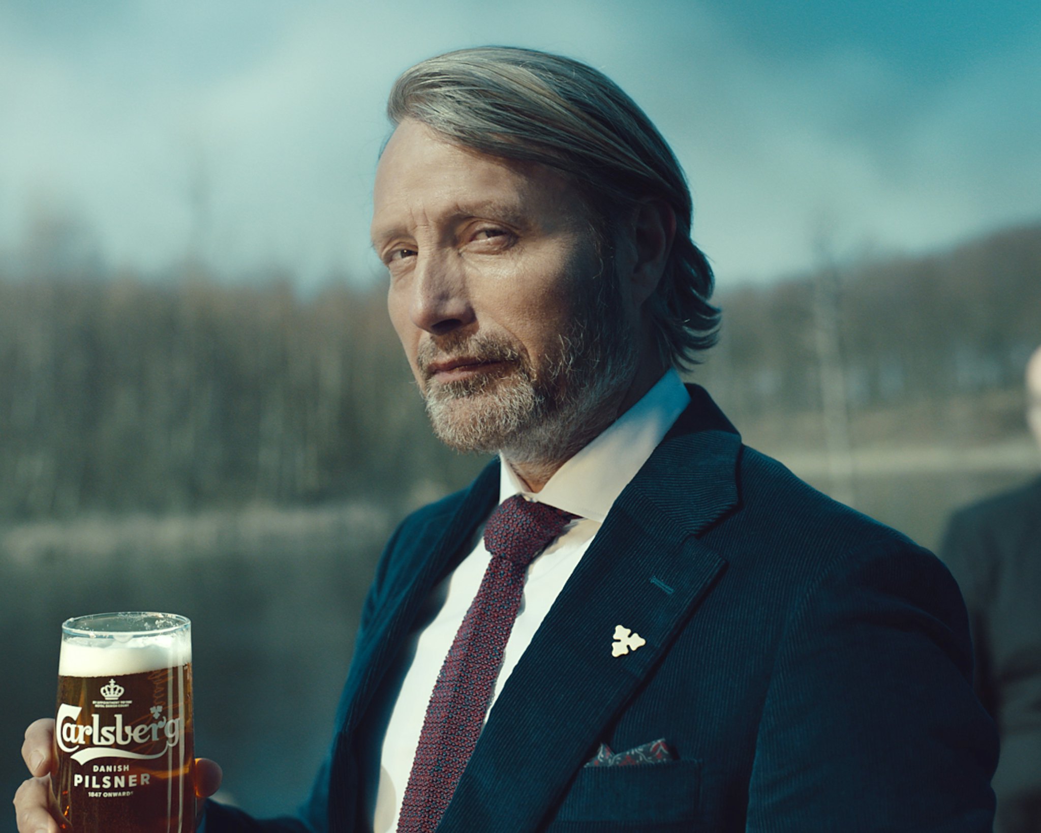 Mads Mikkelsen with a Carlsberg beer - Carlsberg Probably Not