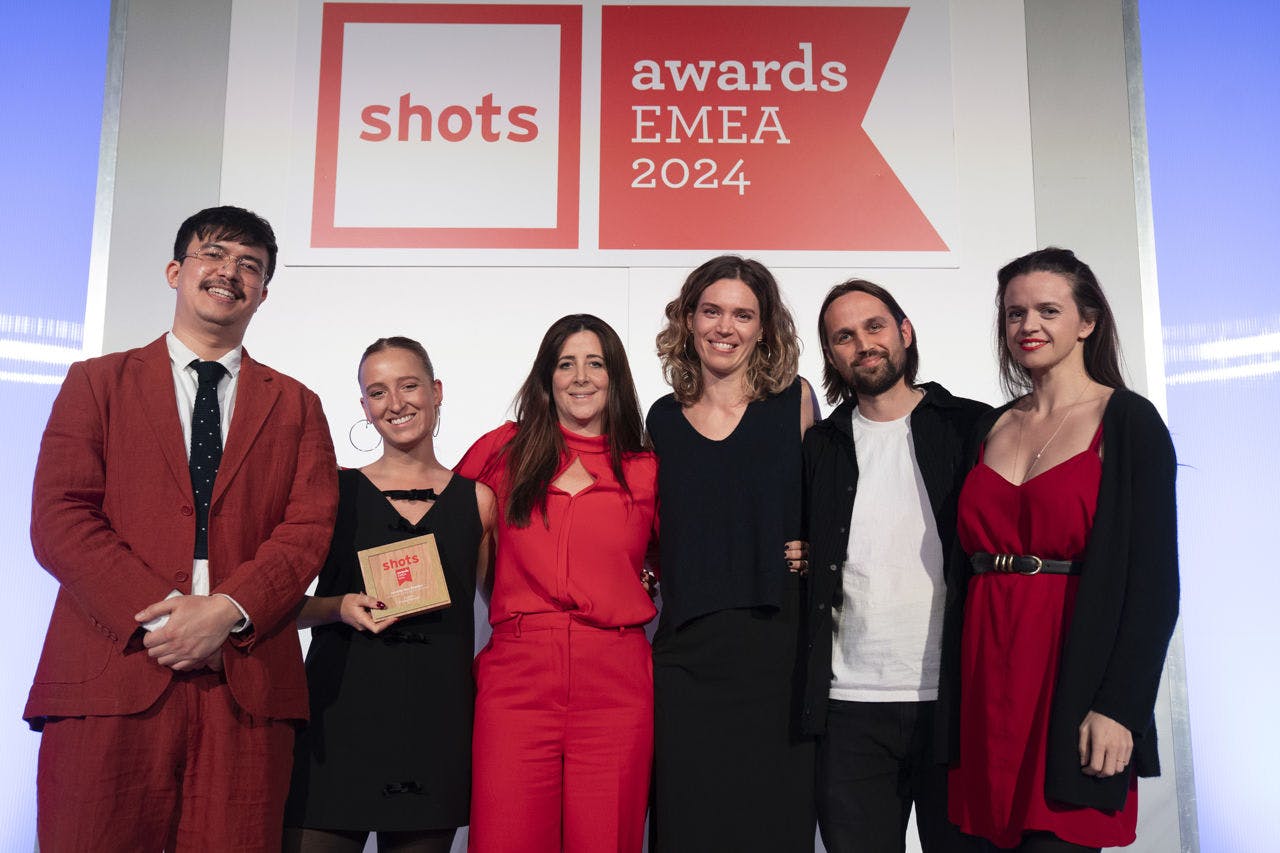 Fold7 Employees holding an EMEA Shots Awards 2024