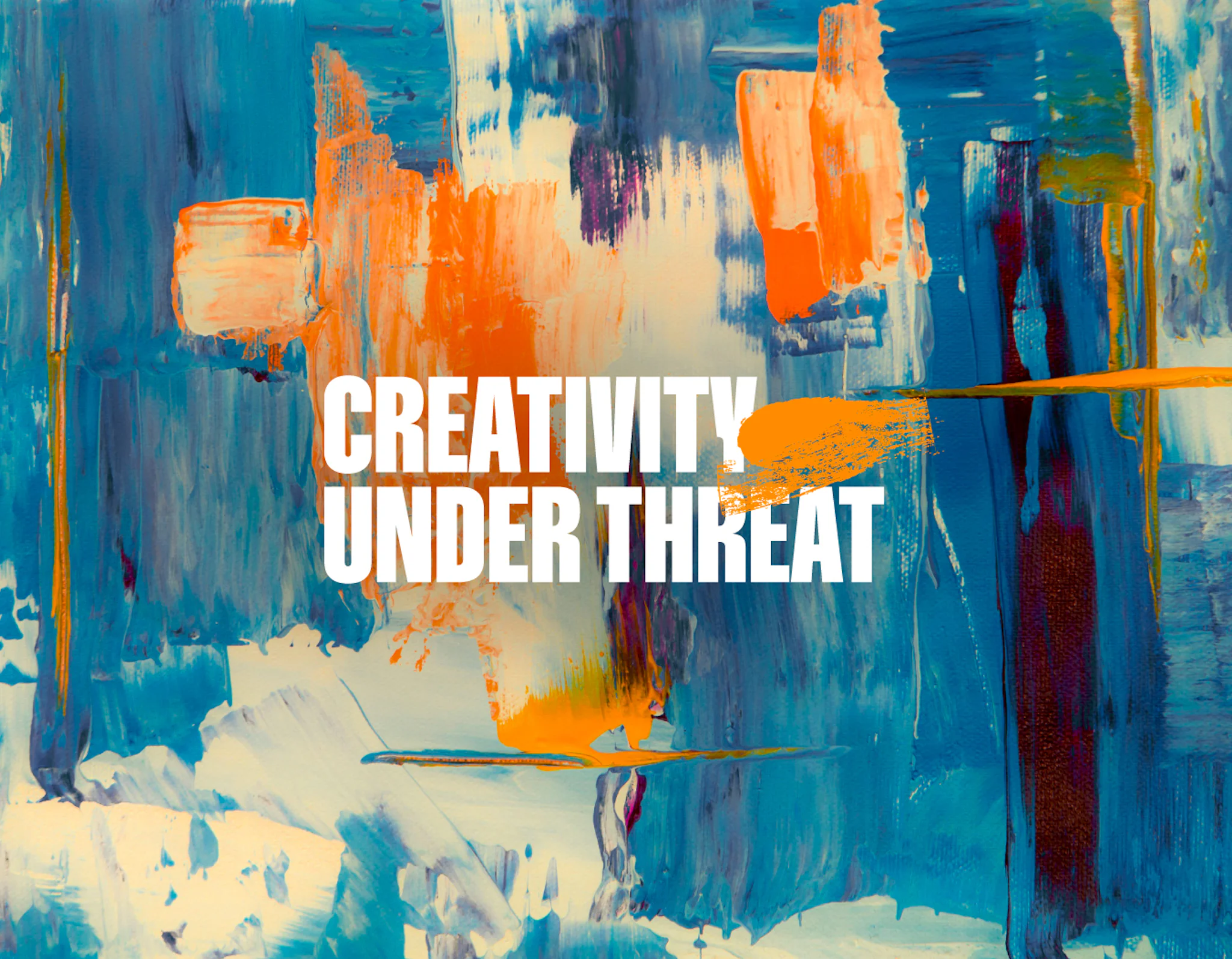 Creativity Under Threat Abstract Painting image