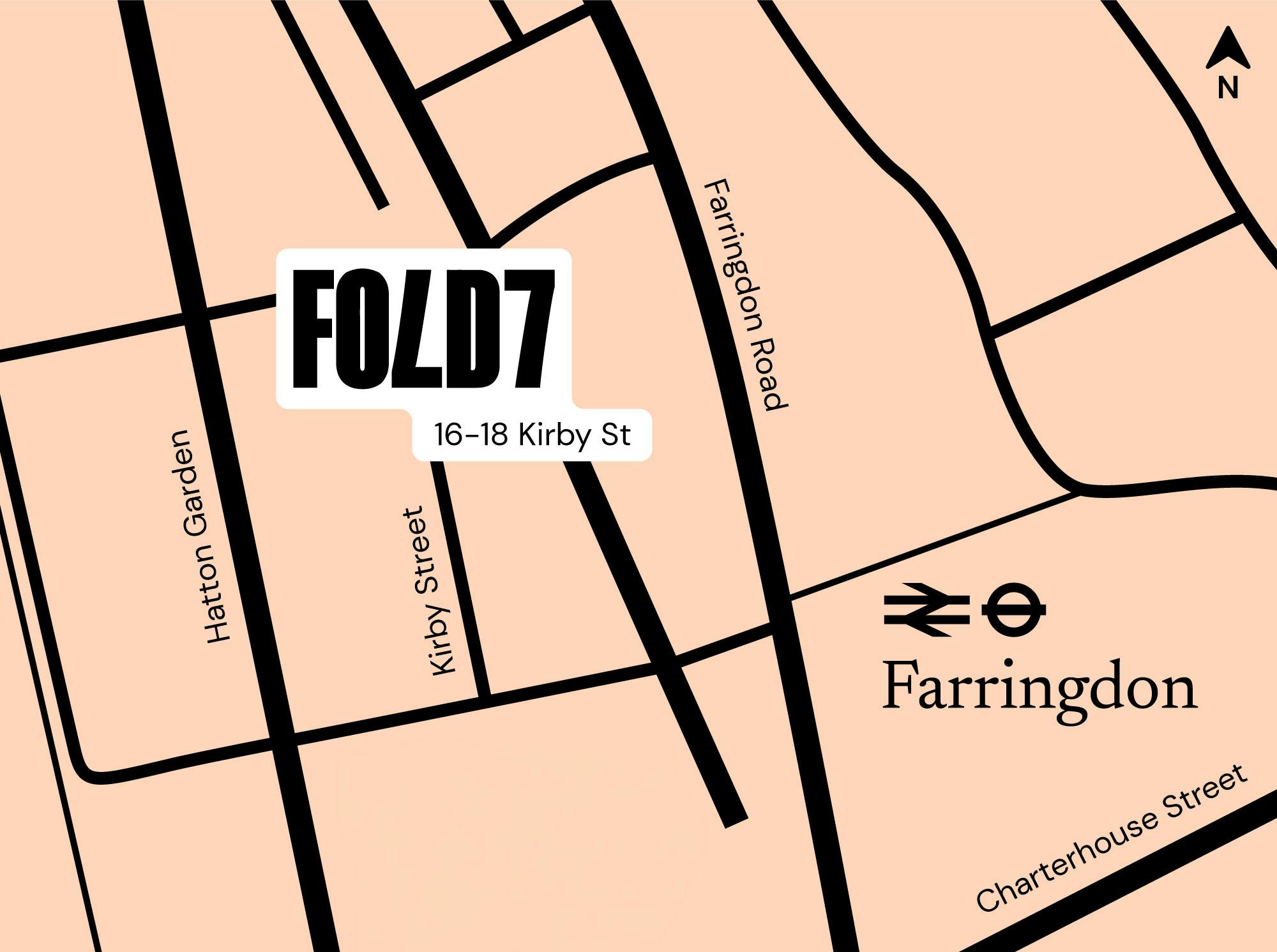 Fold7 Creative Agency office location Farringdon London