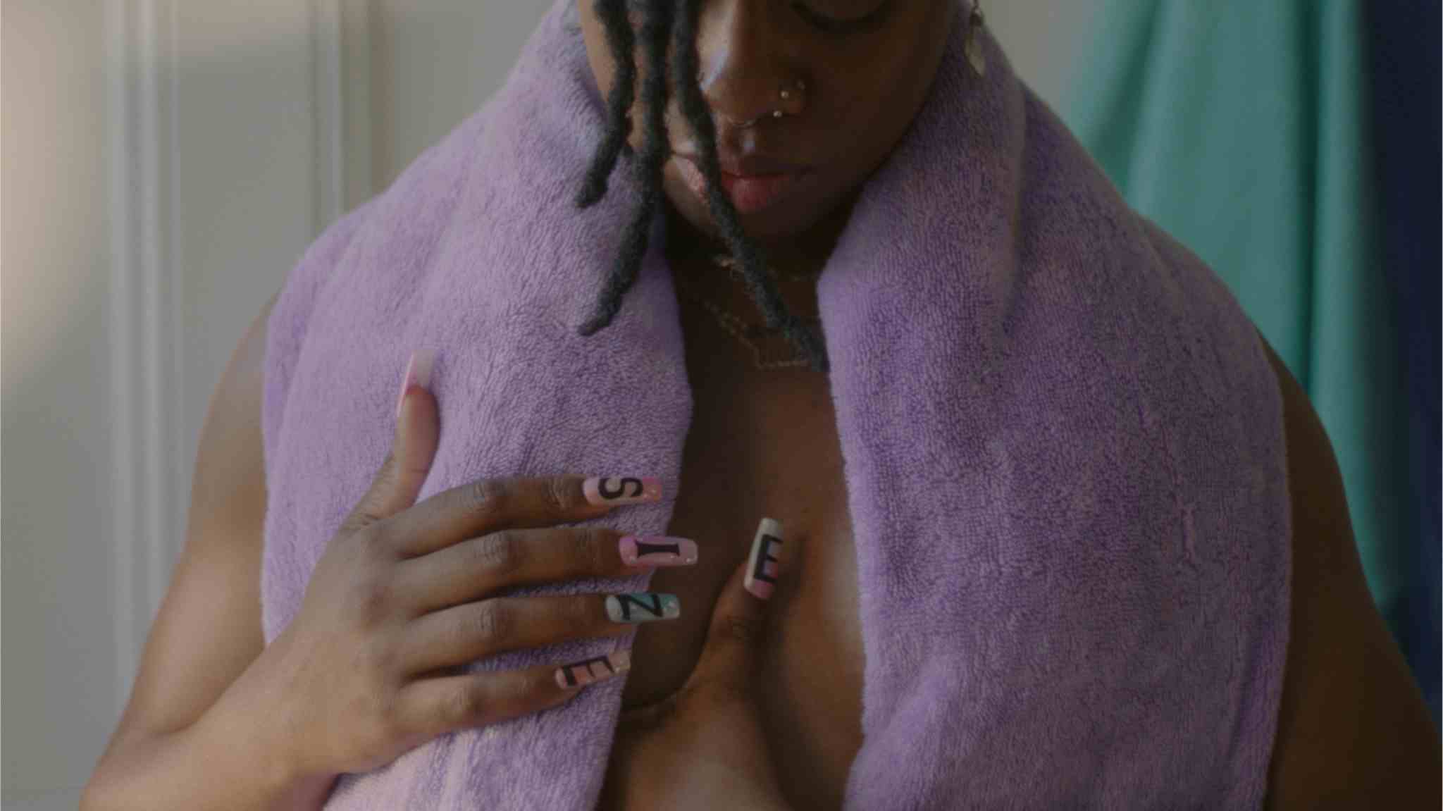 Woman with Purple Towel - CoppaFeel The Chest Checklist Thumbnail