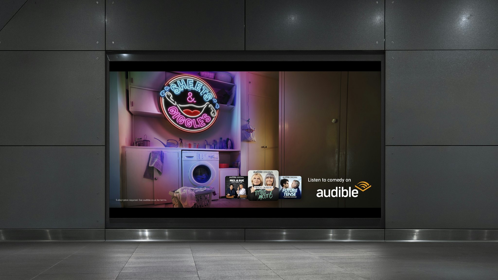 Audible Mr Funny Campaign OOH