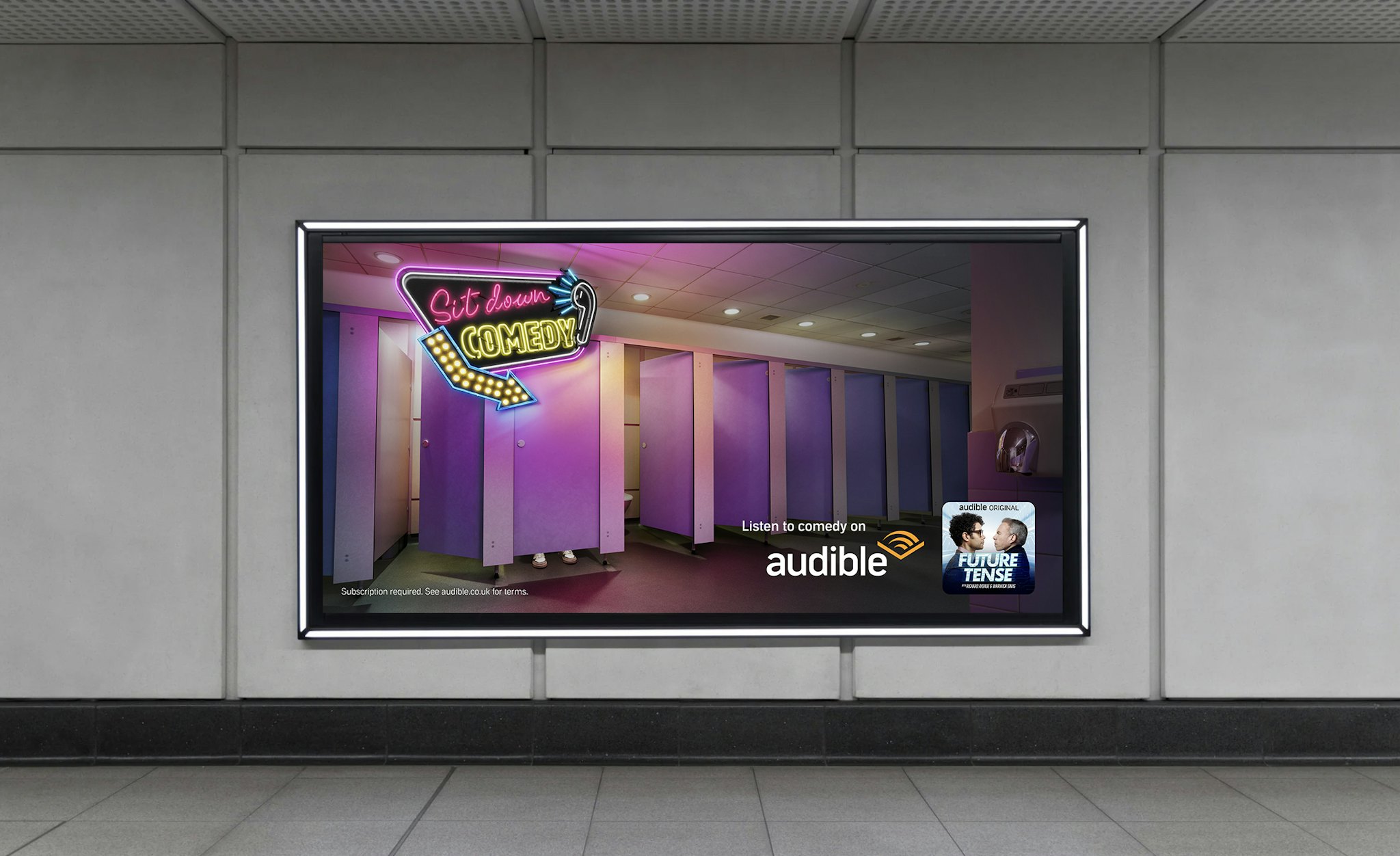 Audible Mr Funny Campaign OOH