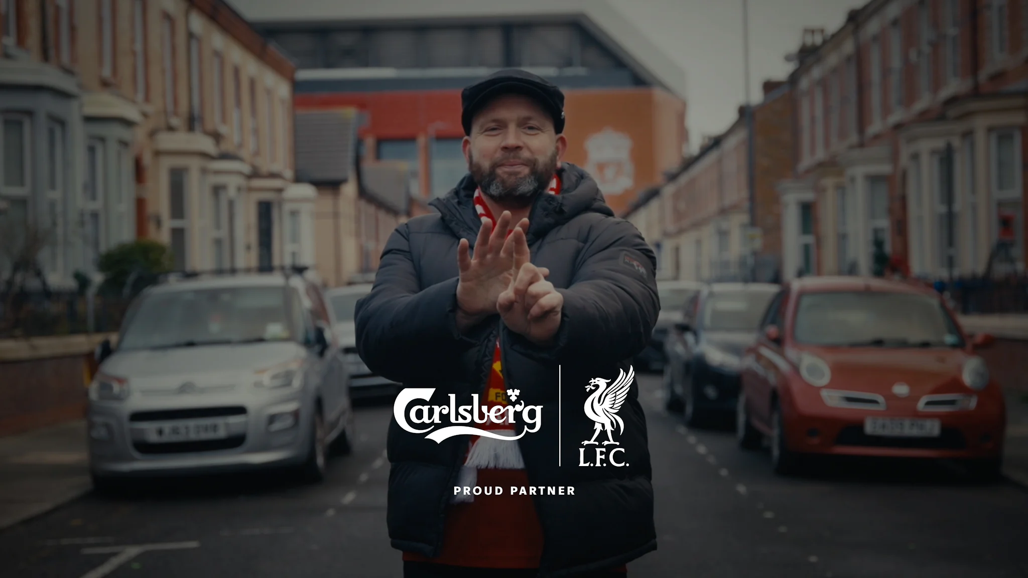 A man using sign language for Carlsberg signs of unity campaign