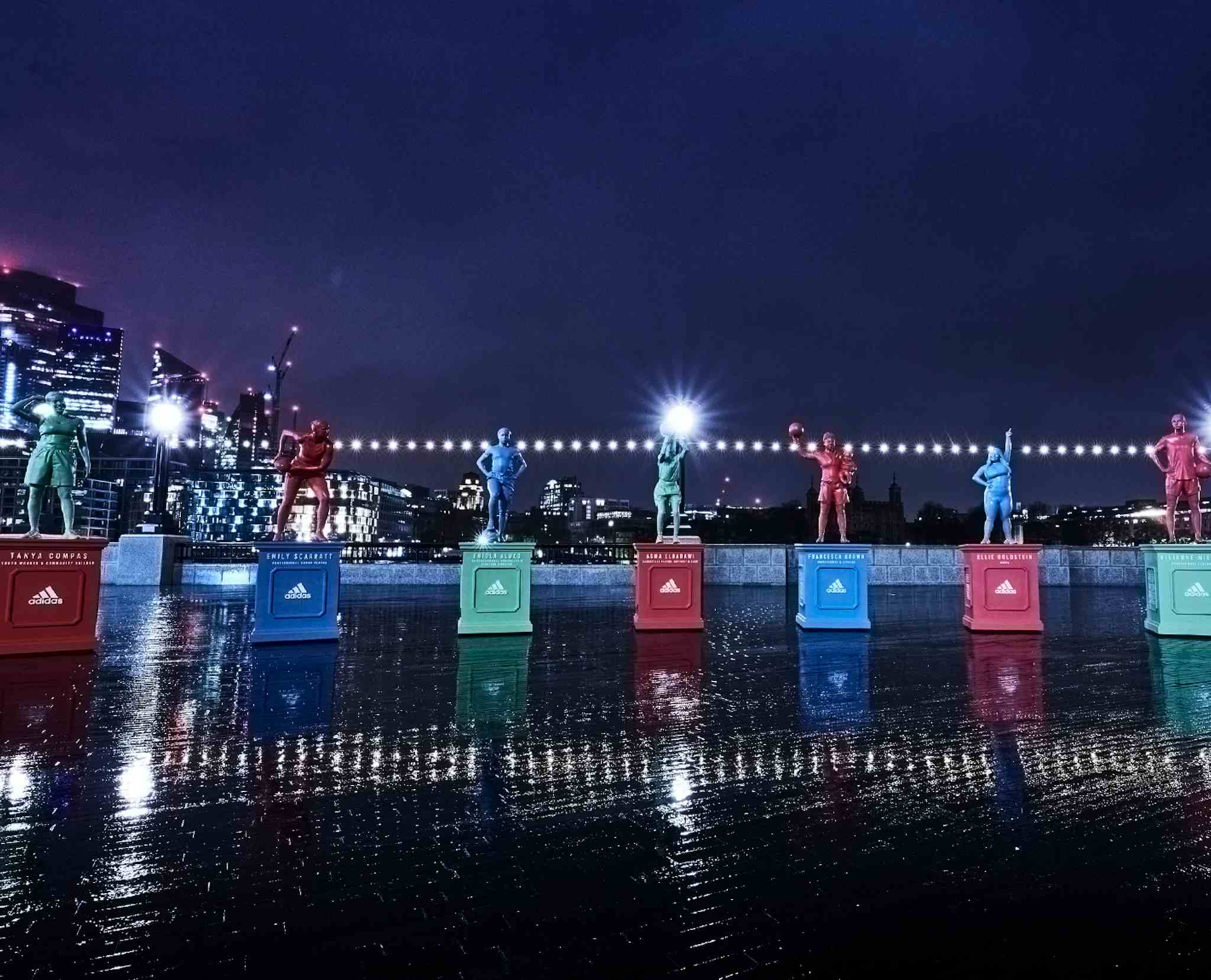 Adidas Support is Everything statues in London