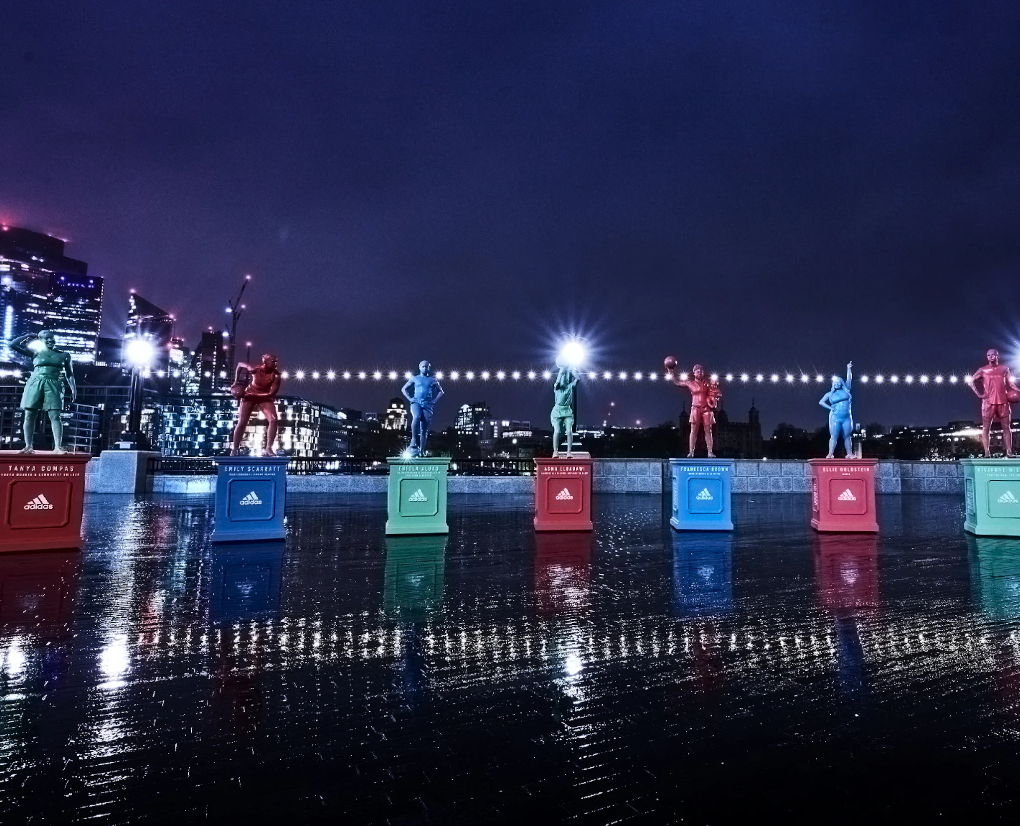 Adidas Support is Everything statues in London