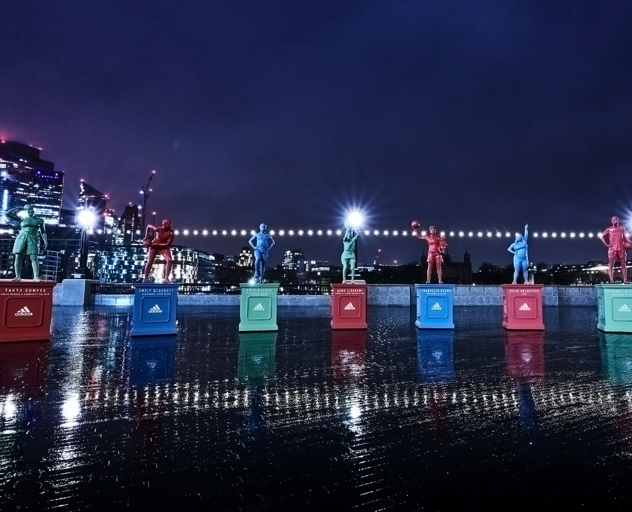 Adidas Support is Everything statues in London