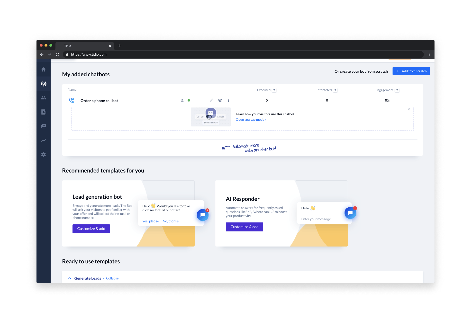 tidio chat plugin