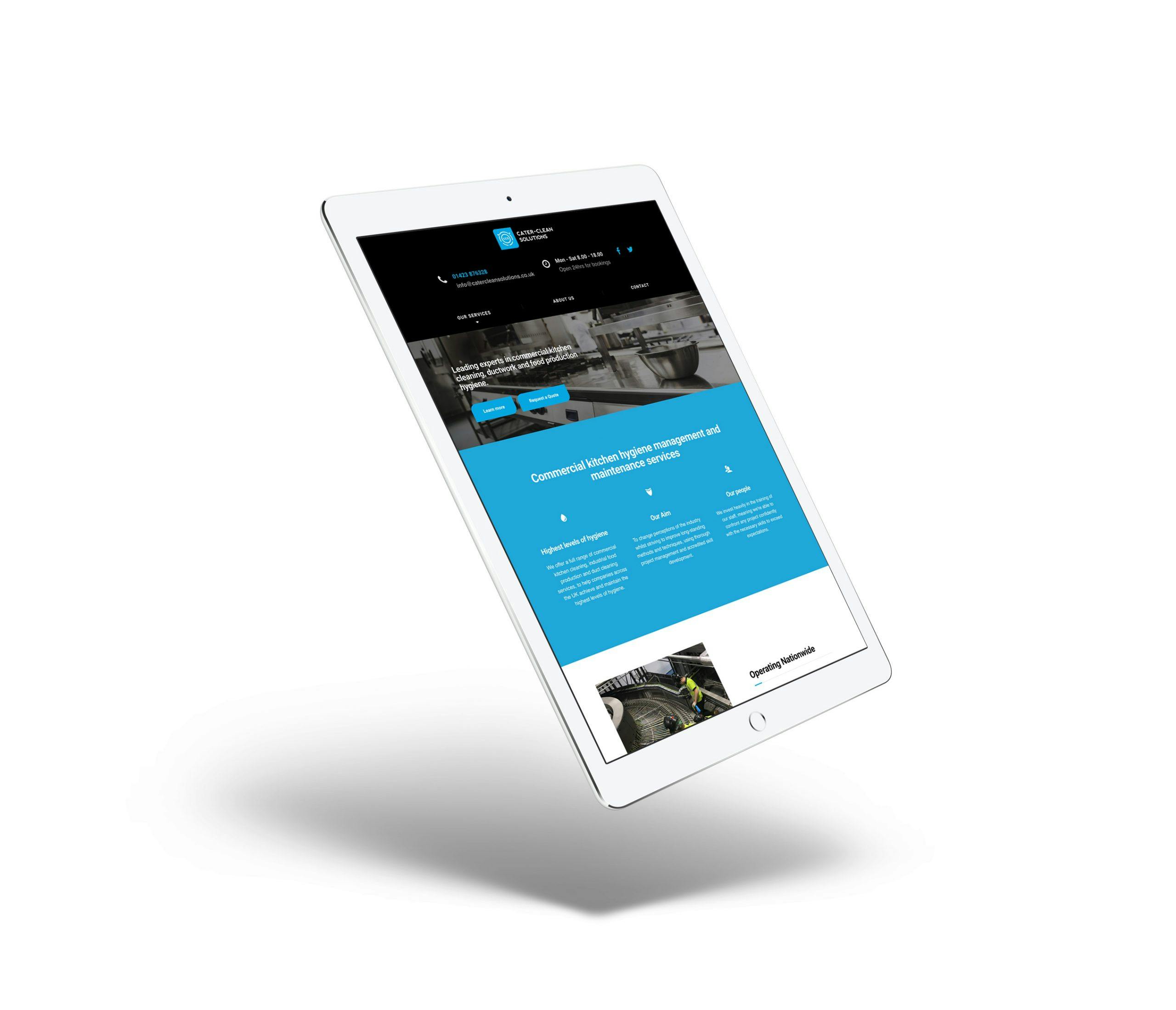 cleaning business website design