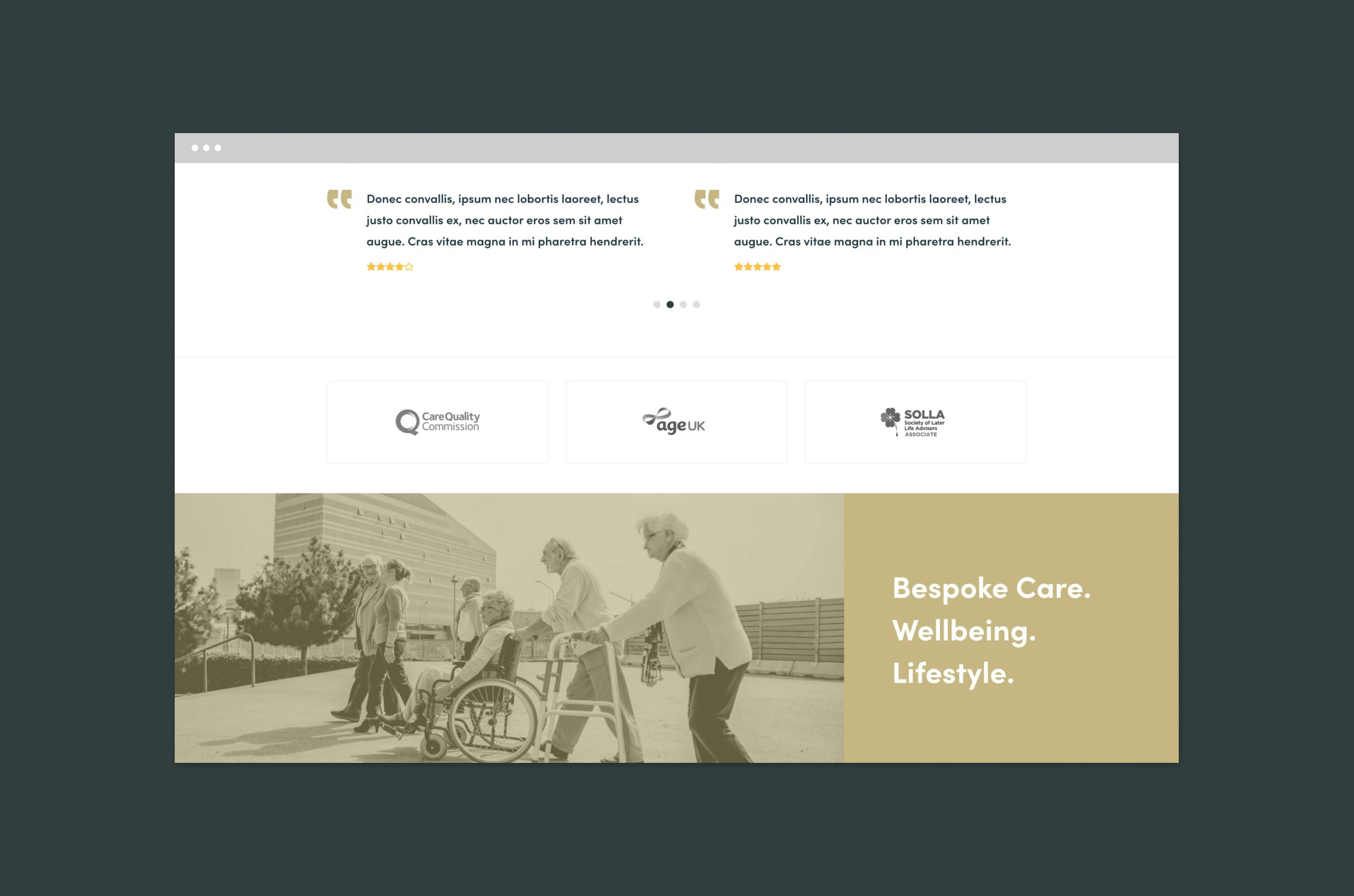 care home website designers