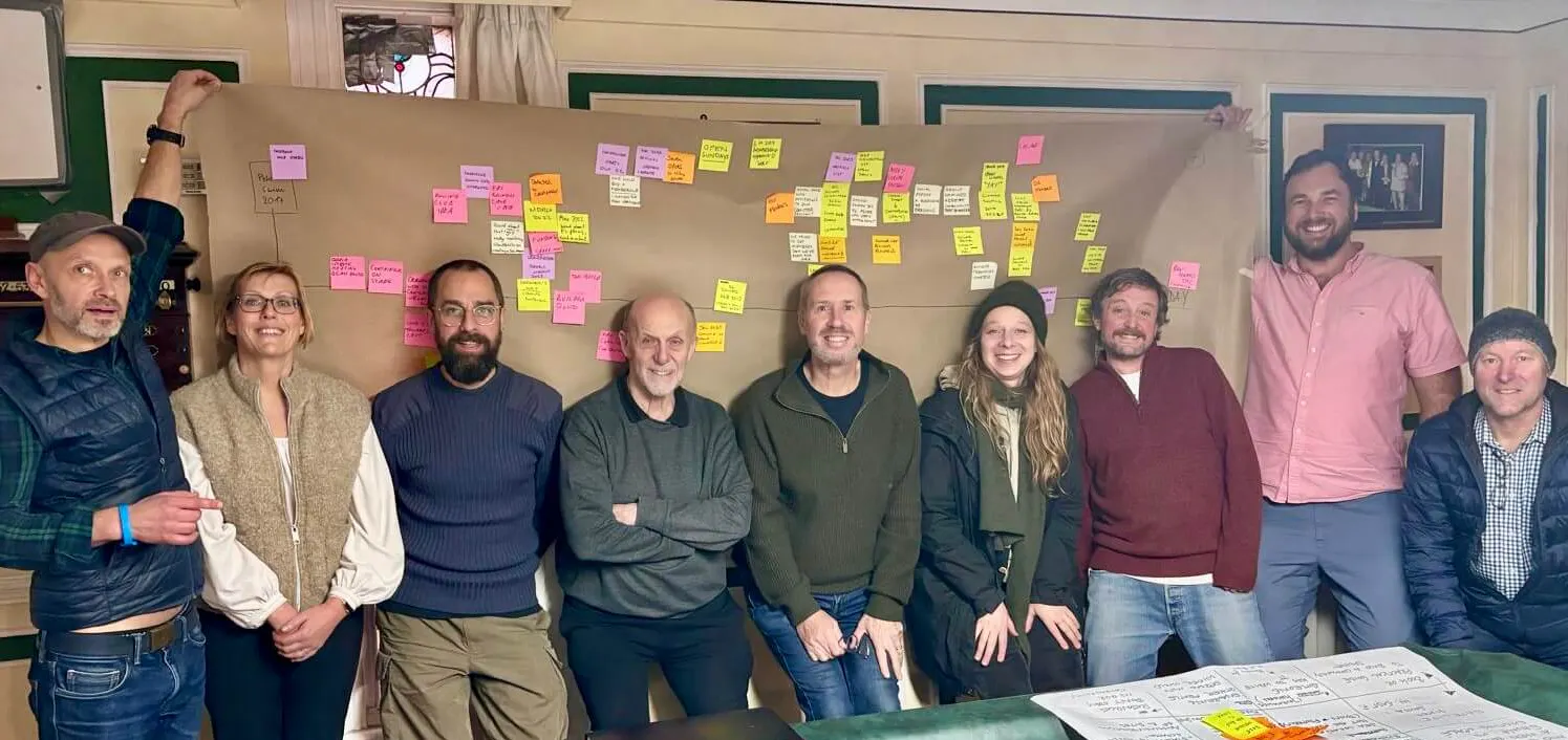 Committee members at a mission workshop