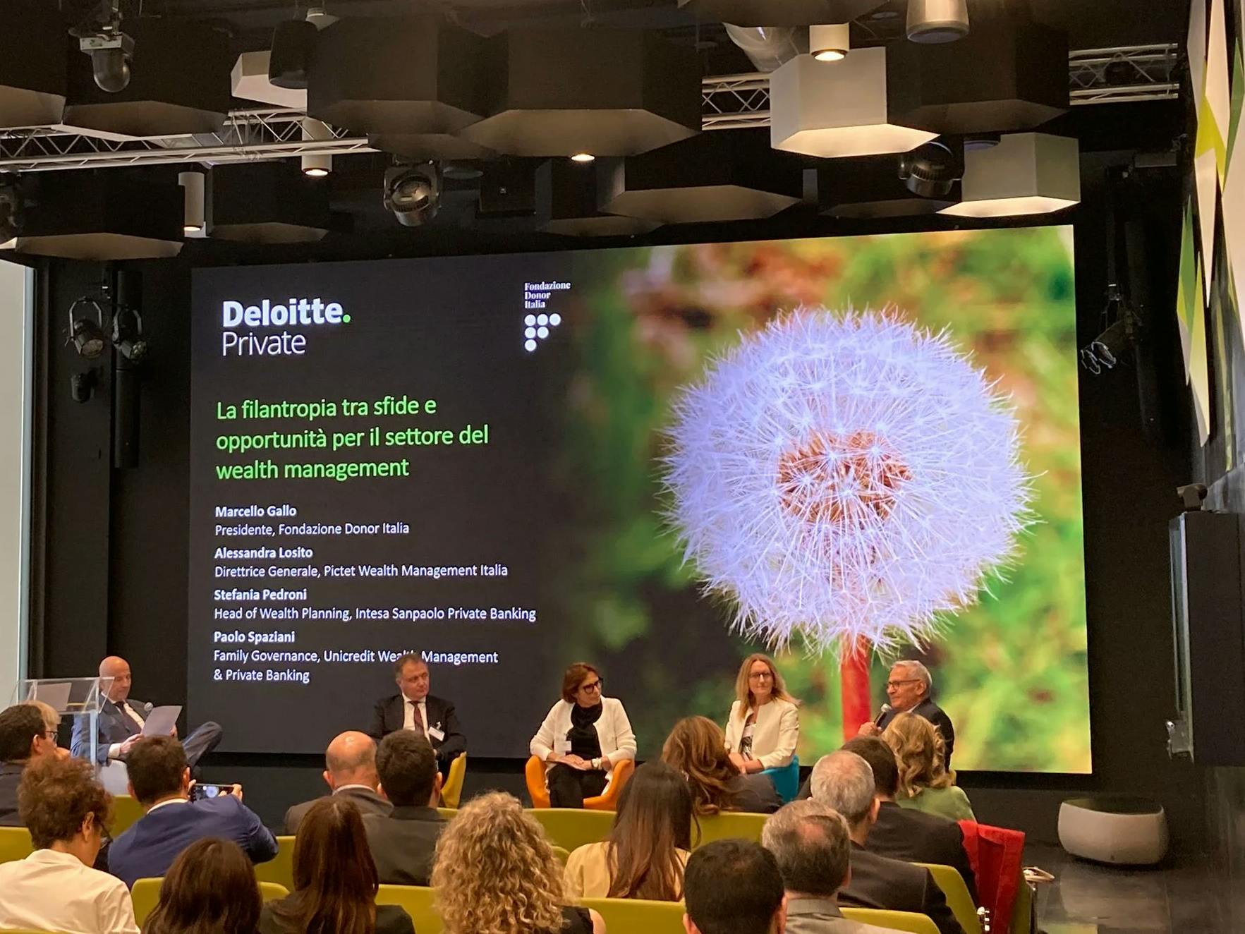 Evento in Deloitte Private dedicato alla II edizione dell’indagine “L’esperienza filantropica dei wealthy people in Italia”