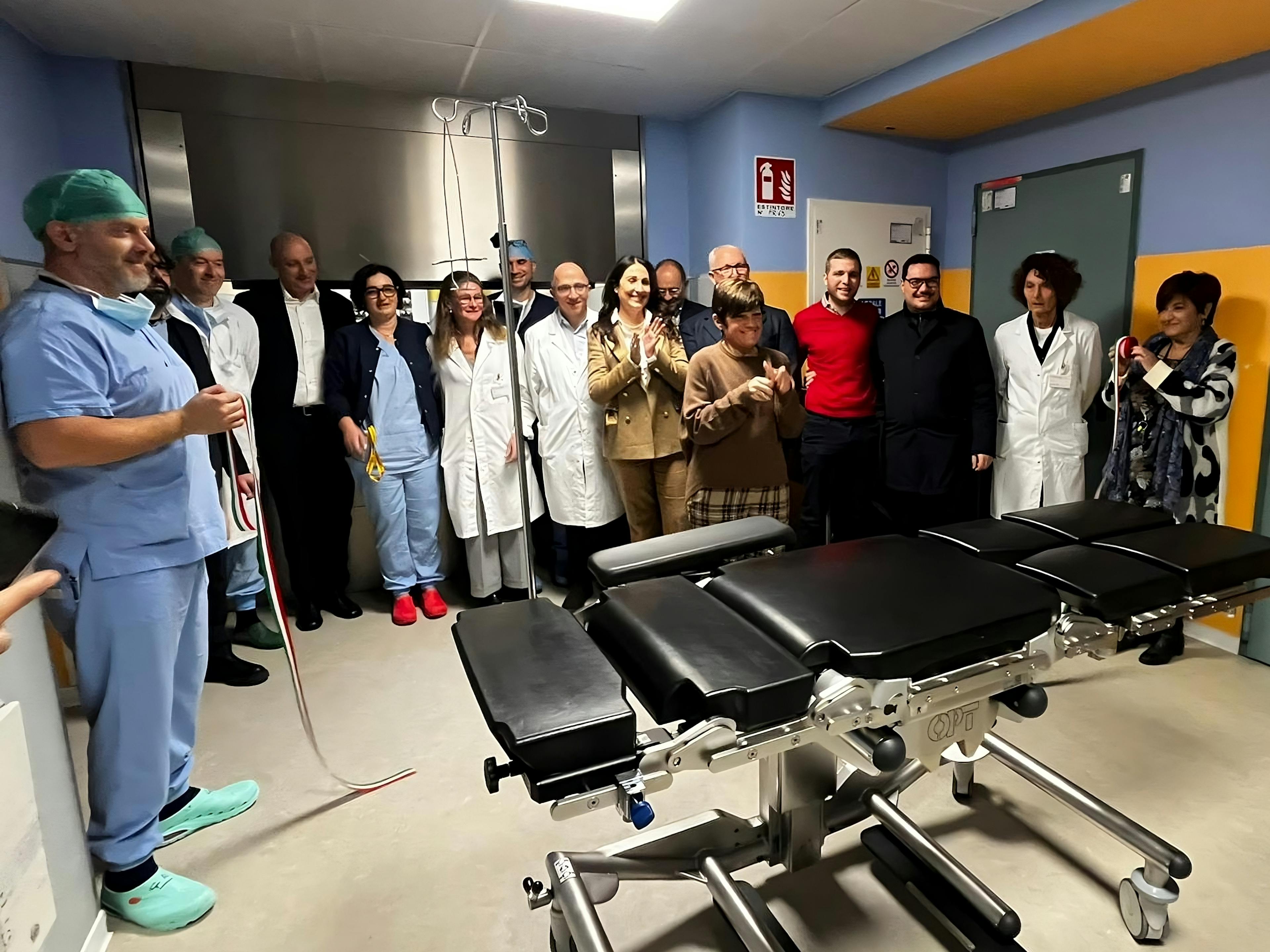 Inaugurazione letti operatori a sostegno dell’Ospedale di Lugo (RA) grazie a Fondo Luciana