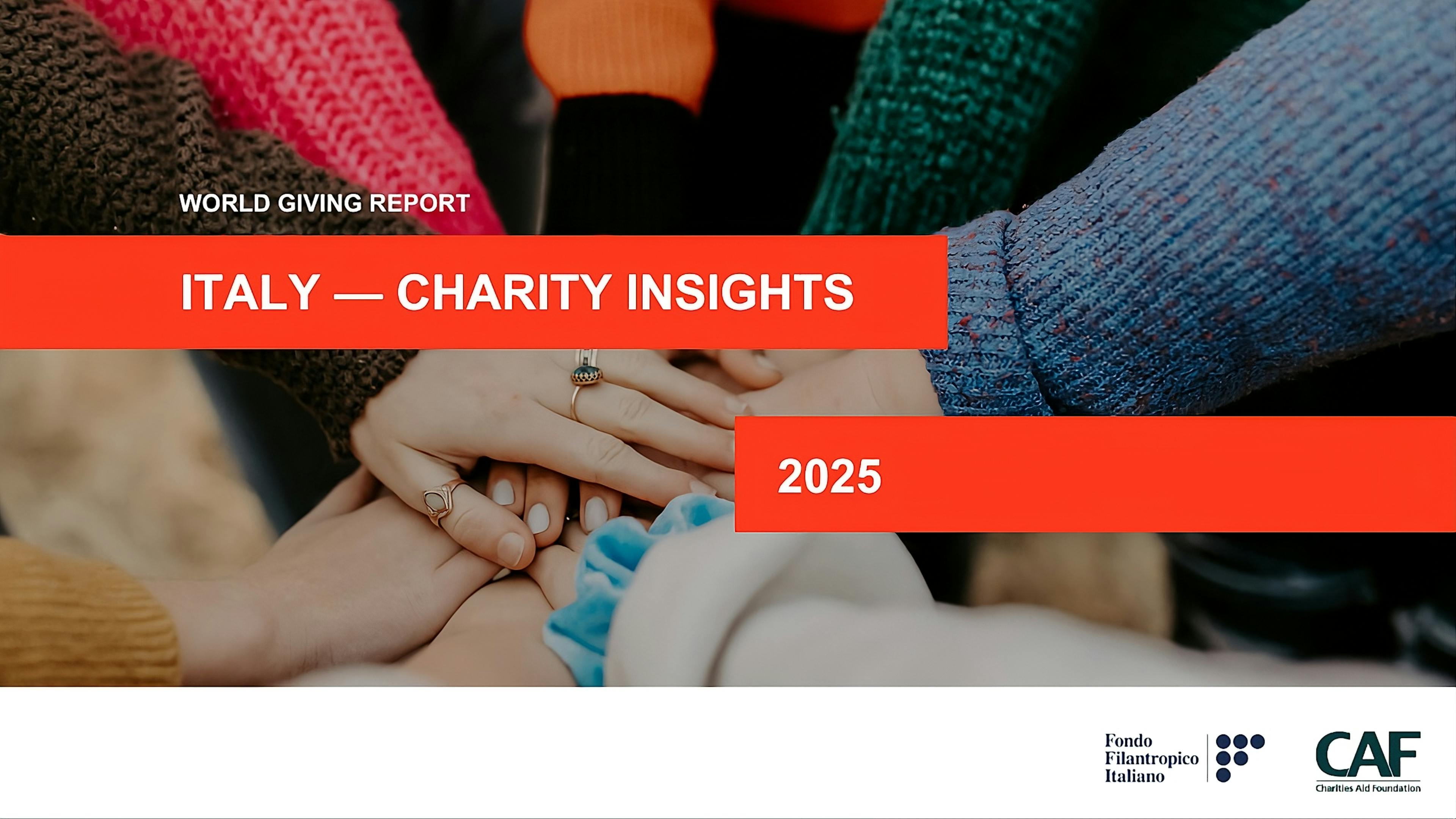 Charities Insights - Italy World Giving Report CAF