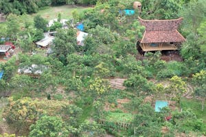 top wide view of Jiwa Community Garden