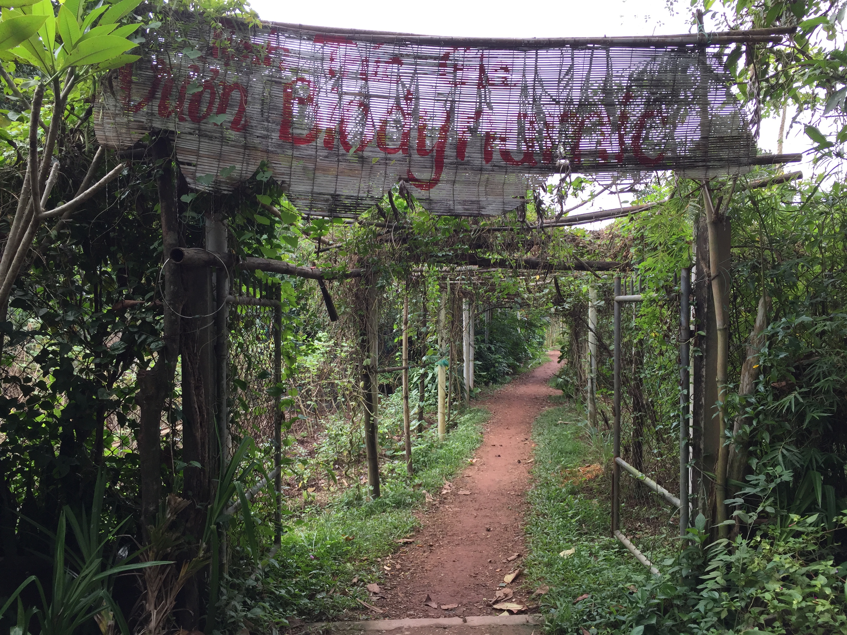 entrance to Biodynamic farm at Peaceful Bamboo Family