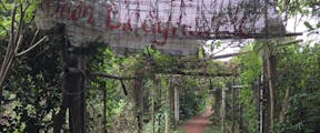 entrance to Biodynamic farm at Peaceful Bamboo Family