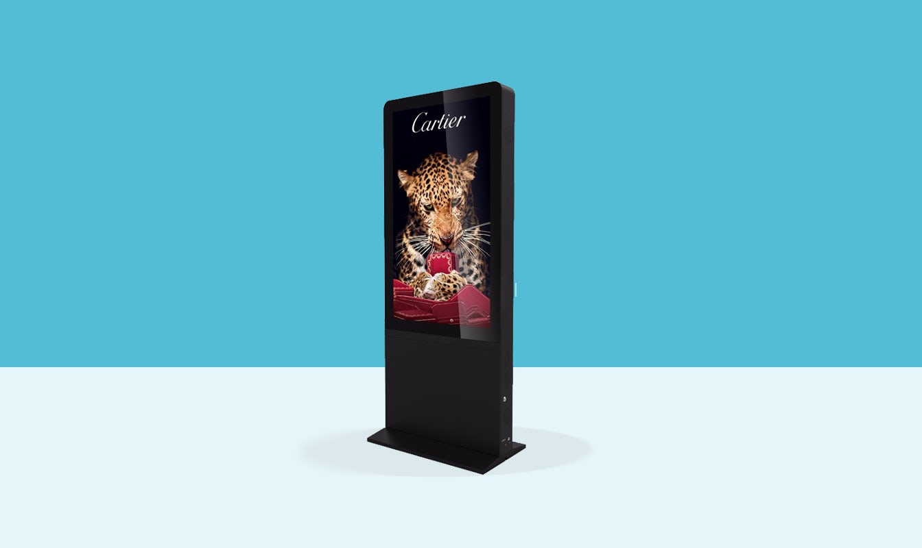 Allsee-Tech 55 inch freestanding digital poster l50hd7-d front