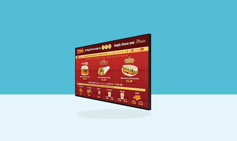 Allsee-Tech 50 inch digital menu board dm50b side view
