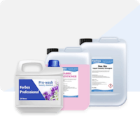 Illustration Of Different Types of Washing Machine Detergents and Conditioners