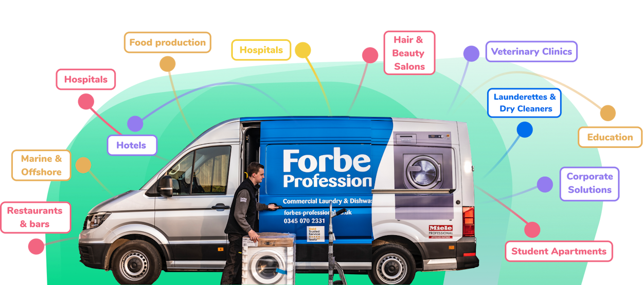 Forbes Professional Van with arrows mapping different sectors